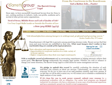Tablet Screenshot of barrettgrouplegal.com